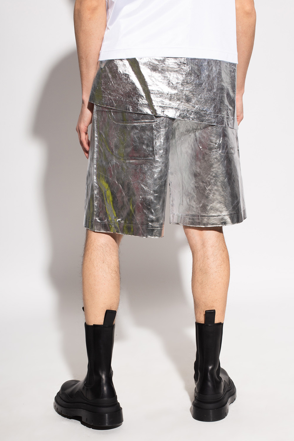 Drome panelled shift dress Distressed shorts